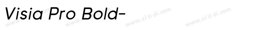 Visia Pro Bold字体转换